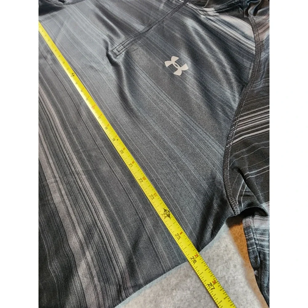Under Armour Men's Athletic Fishing Shirt, Size 2XL, Black Stripe , Long Sleeve
